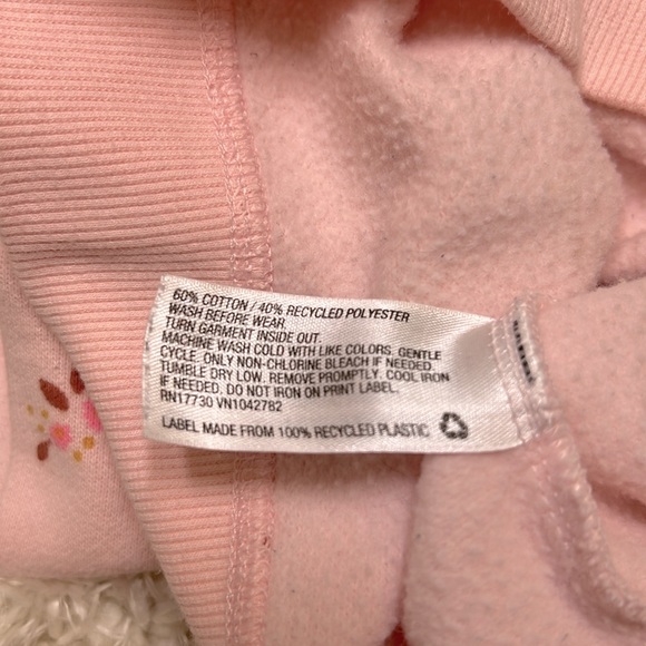 CAT & JACK || Pink Floral Sweater (12M) - Picture 4 of 4